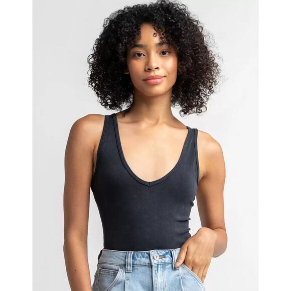 Free People Cotton Washed Seamless Bodysuit XS/S - Picture 1 of 3